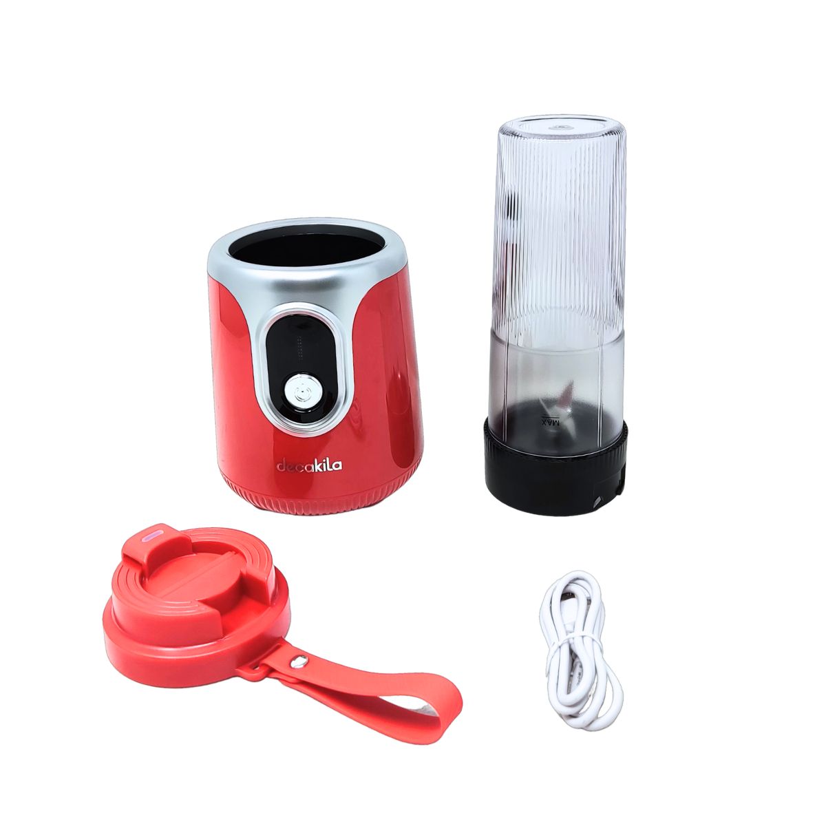 Licuadora Personal Inalámbrica 120 W Negra/Roja Decakila KMJB022B/KMJB022R