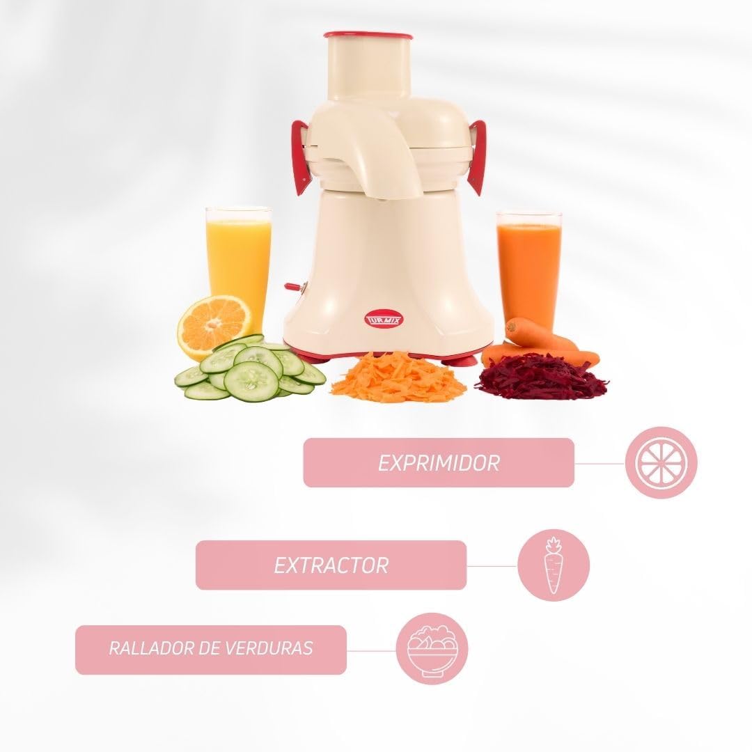 Extractor de Jugos 3 en 1 Multi-Turmix TU67 Beige Turmix 179-1036