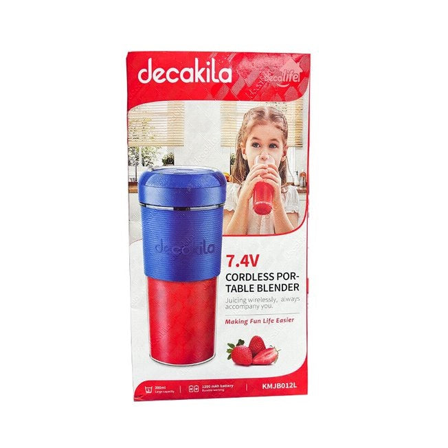 Licuadora Personal 300 ml Inalámbrica Azul Decakila KMJB012L