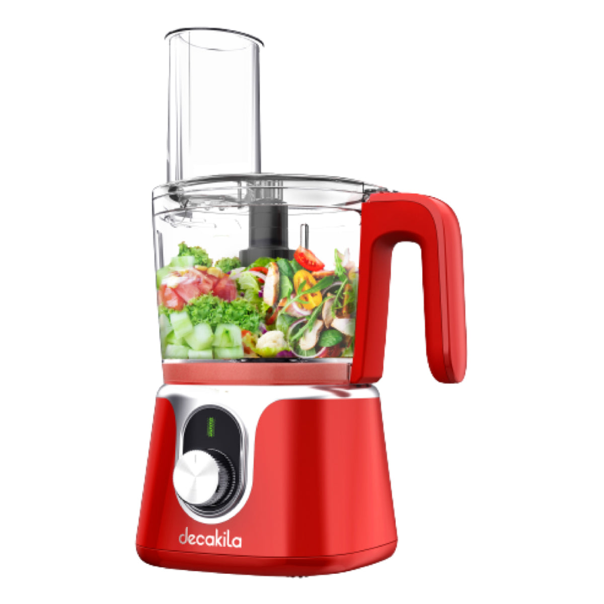 Procesador de Alimentos Inálambrico 200W Capacidad de 1.25 L Rojo Decakila KMMG005R