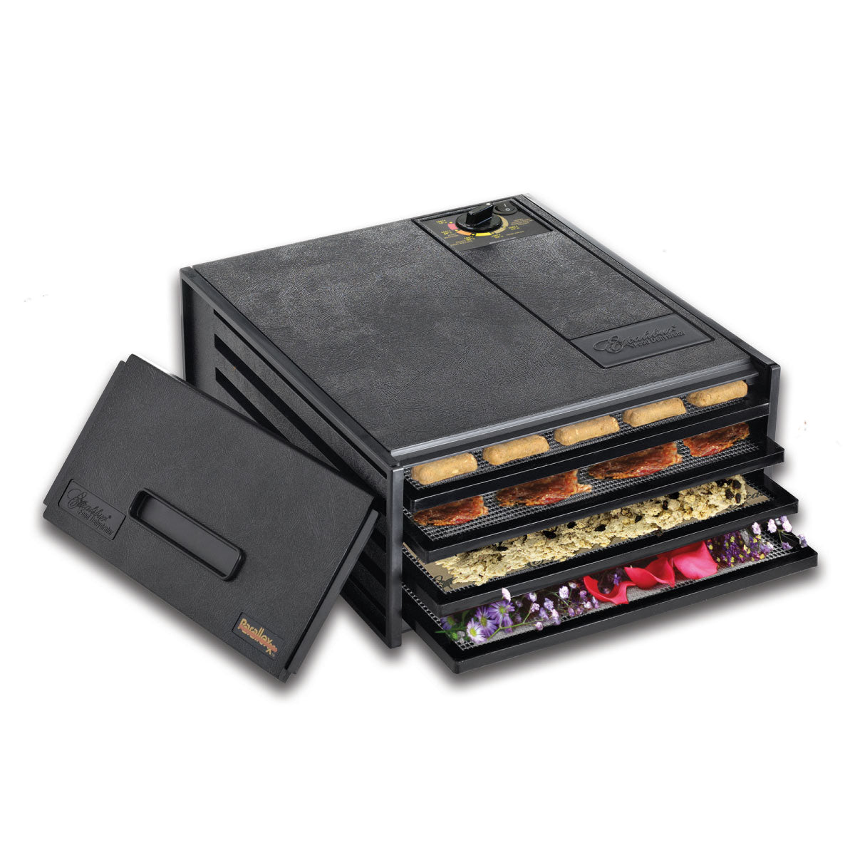 Deshidratador de Alimentos 4 Charolas Negro Excalibur 2400