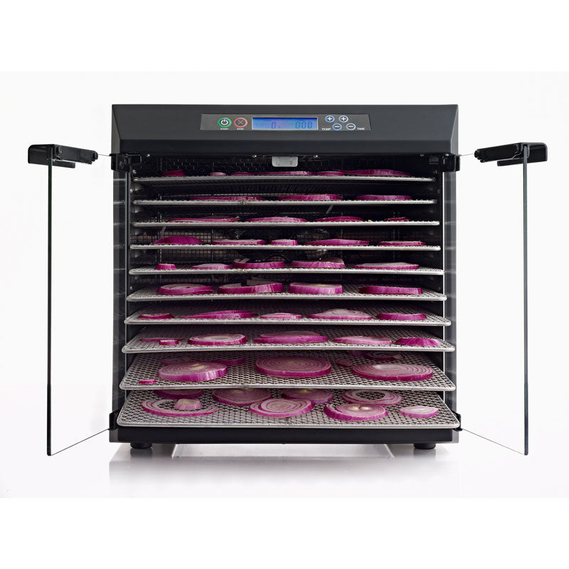 Deshidratador de Alimentos 10 Charolas Acero Inoxidable con Panel Digital Comercial Excalibur EXC10EL