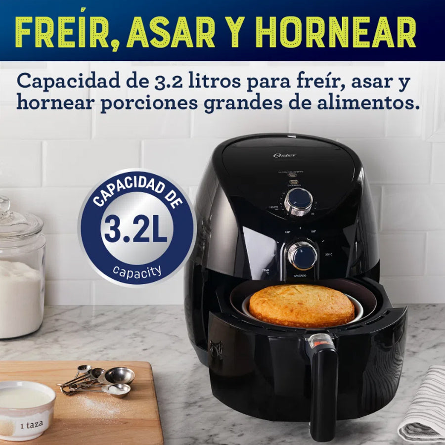 Freidora de Aire 3.2 L Bioceramic® Negra Oster CKSTAF7601
