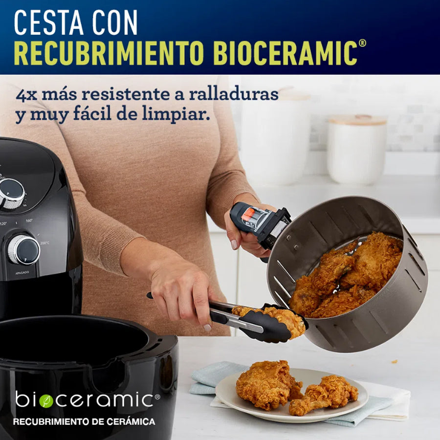 Freidora de Aire 3.2 L Bioceramic® Negra Oster CKSTAF7601