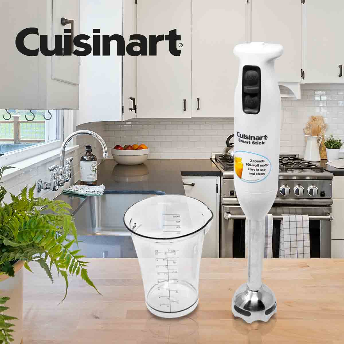 Batidora de Inmersión 2 Velocidades Rempacada Blanca Cuisinart CSB-75FR