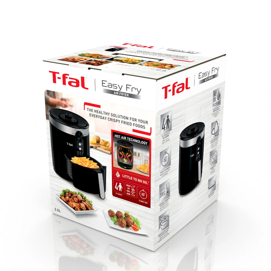 Freidora de Aire 3.5 L Easy Fry Negra T-FAL EY1208MX