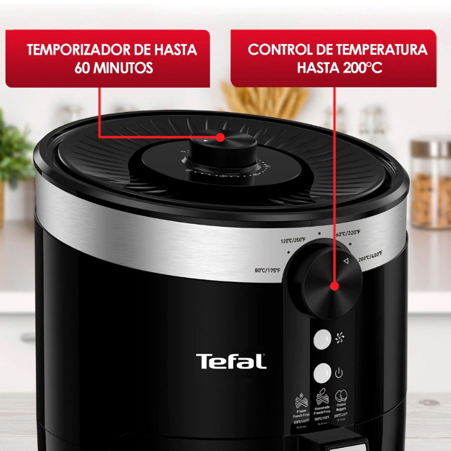 Freidora de Aire 3.5 L Easy Fry Negra T-FAL EY1208MX