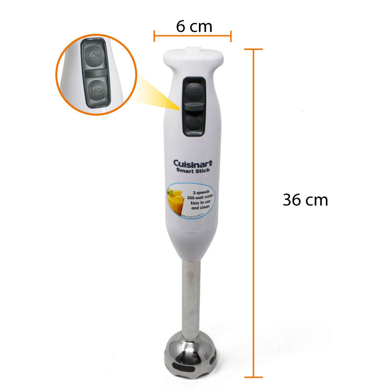 Batidora de Inmersión 2 Velocidades Rempacada Blanca Cuisinart CSB-75FR