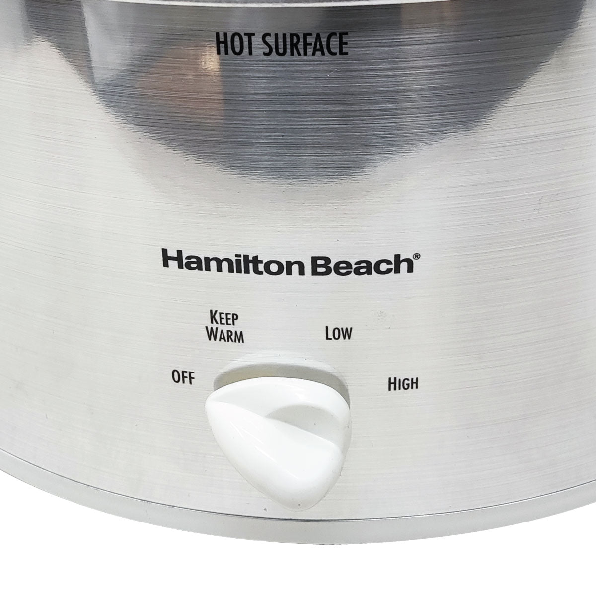 Olla Eléctrica de Cocción Lenta con Tapa de Vidrio Plata Hamilton Beach 33140