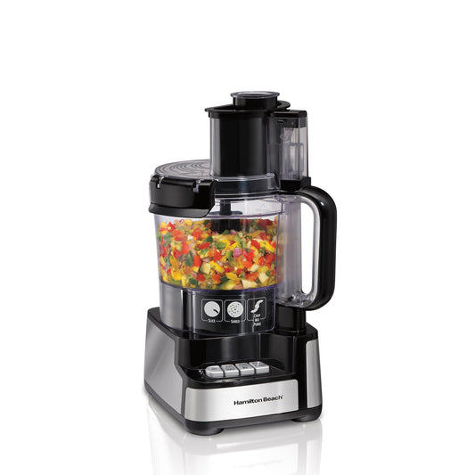 Procesador Alimentos 12 y 4 Tazas Negro Hamilton Beach 70725