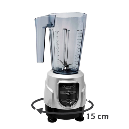 Licuadora 2 Velocidades 1 HP Vaso Tritan Profesional Omega BL330S