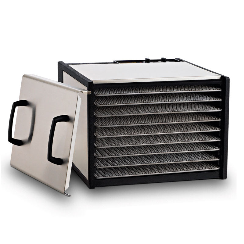 Deshidratador de Alimentos 9 Charolas Acero Inoxidable con Bandejas  Excalibur D900SHD