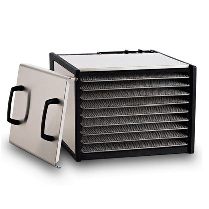 Deshidratador de Alimentos 9 Charolas Acero Inoxidable con Bandejas  Excalibur D900SHD