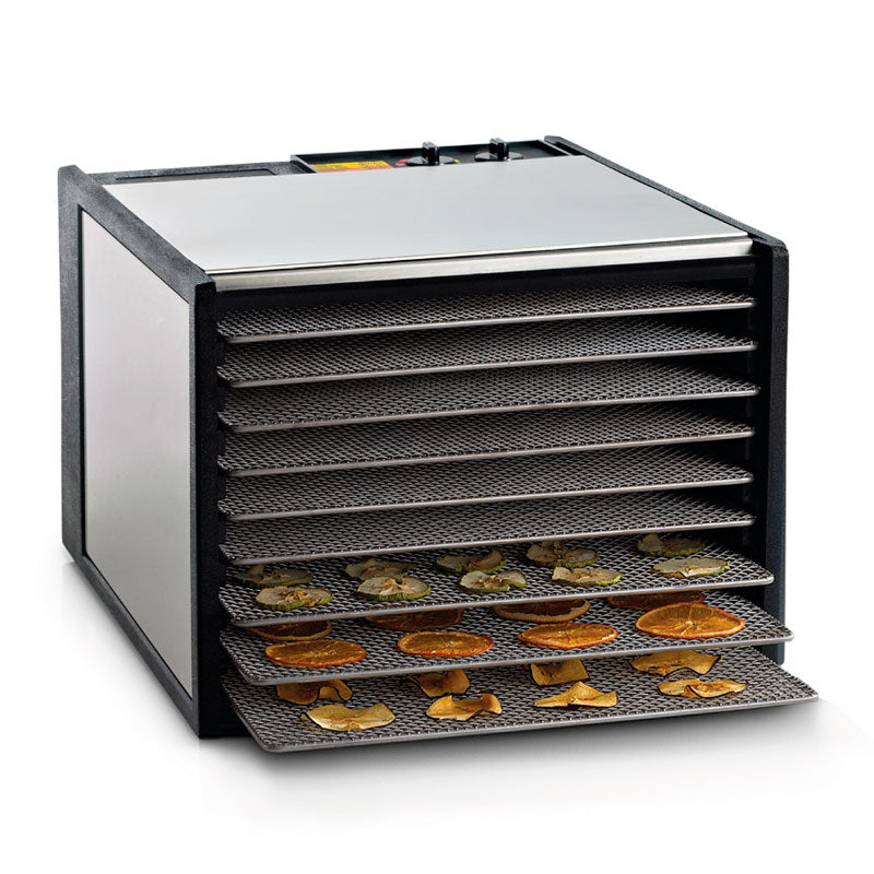 Deshidratador de Alimentos 9 Charolas Acero Inoxidable con Bandejas  Excalibur D900SHD