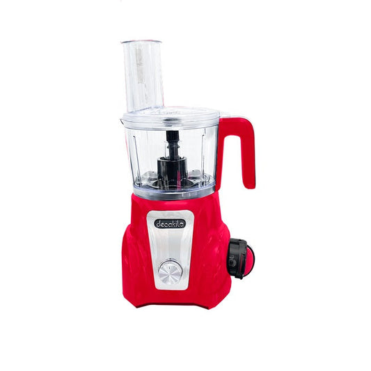 Procesador de Alimentos Inalambrico con Batería y Cargador Rojo Decakila KUMG027R