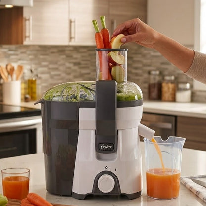 Extractor De Jugo 500 ml Negro con Blanco Oster FPSTJE316W-013