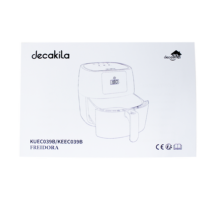 Freidora de Aire 4.5 L Control Digital Negra Decakila KUEC039B