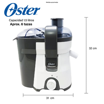 Extractor De Jugo 500 ml Negro con Blanco Oster FPSTJE316W-013