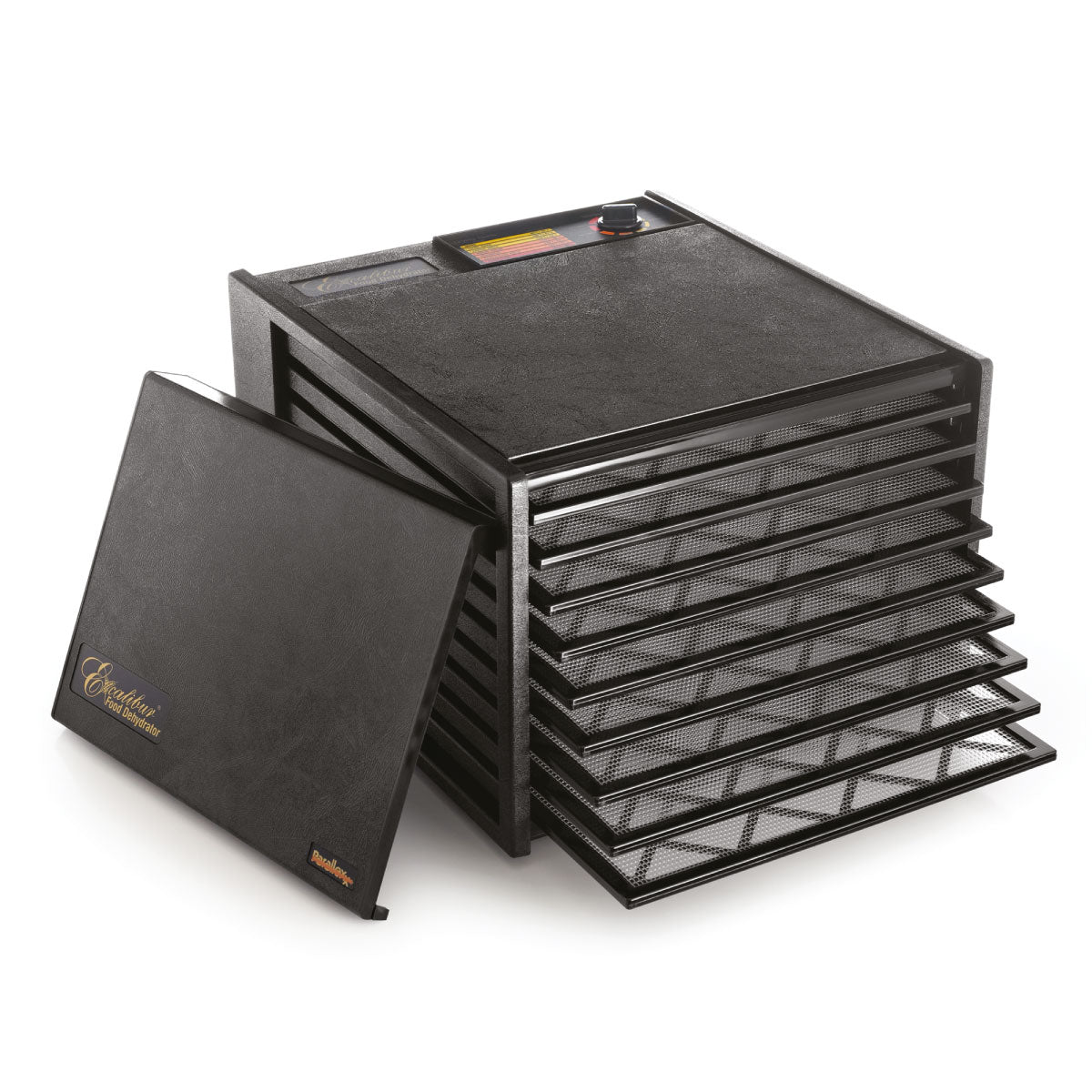 Deshidratador de Alimentos 9 Charolas con Puerta Negra Excalibur 3900B