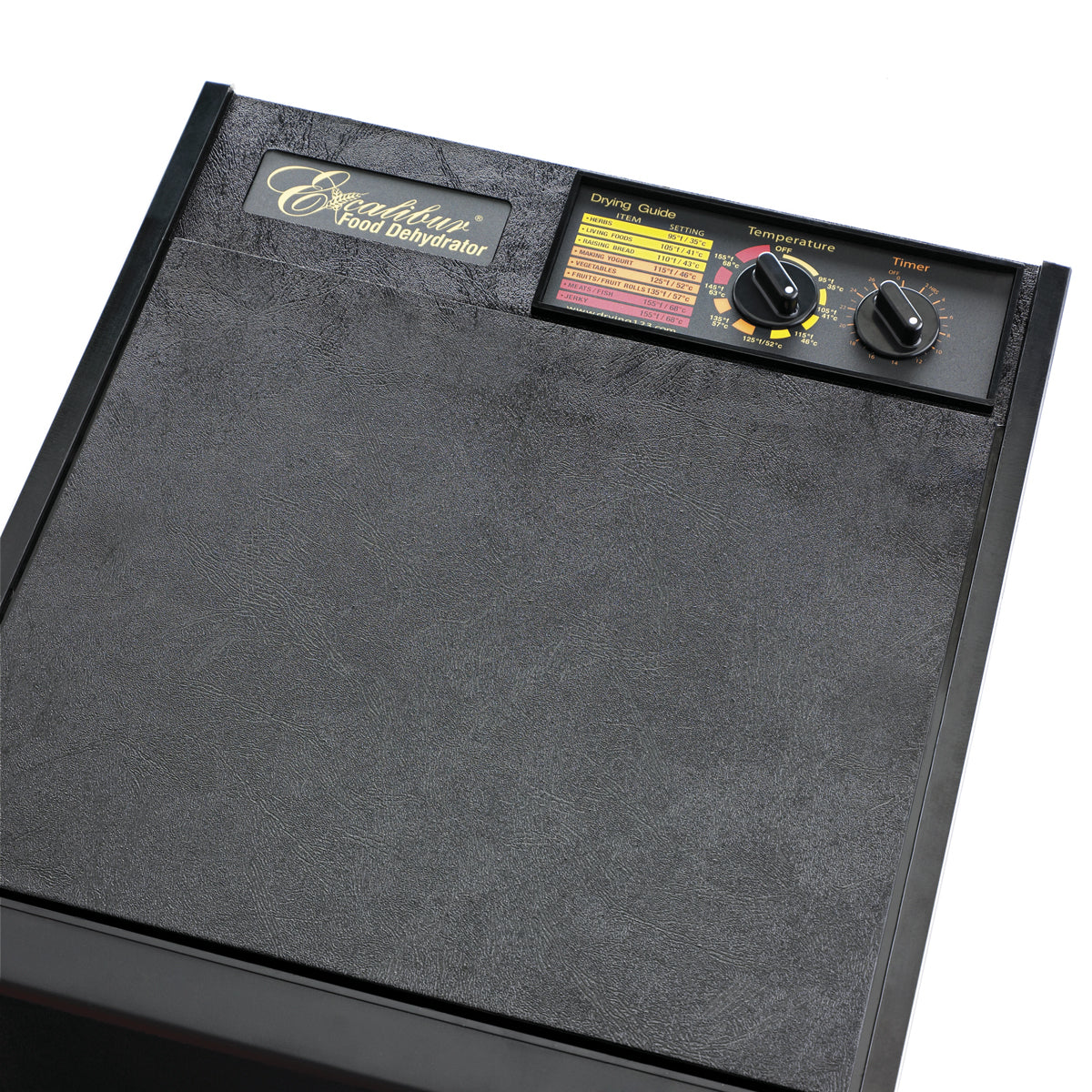 Deshidratador de Alimentos 9 Charolas Con Timer y Puerta Negra Excalibur 3926TB