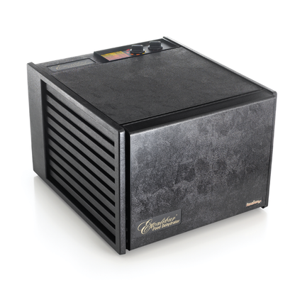 Deshidratador de Alimentos 9 Charolas Con Timer y Puerta Negra Excalibur 3926TB