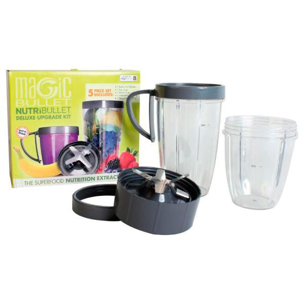 Kit 5 Accesorios Vasos y Aspa para Nutribullet de 600 y 900 Watts 100392