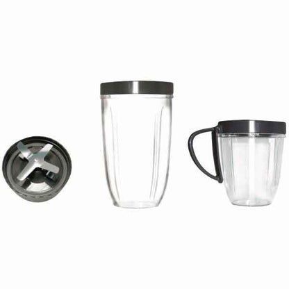 Kit 5 Accesorios Vasos y Aspa para Nutribullet de 600 y 900 Watts 100392