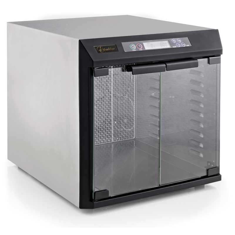 Deshidratador de Alimentos 10 Charolas Acero Inoxidable con Panel Digital Comercial Excalibur EXC10EL