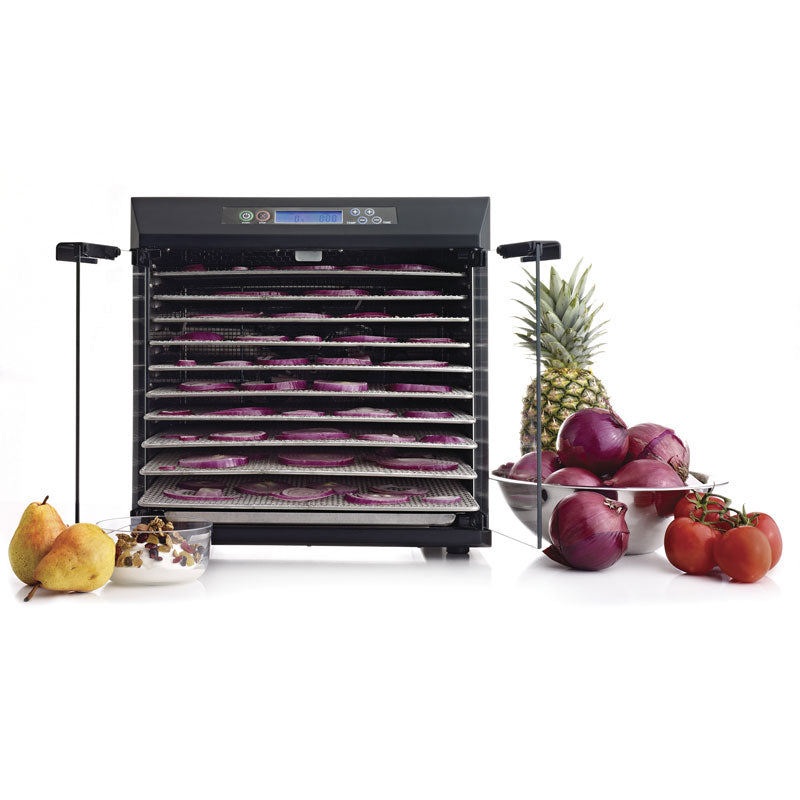 Deshidratador de Alimentos 10 Charolas Acero Inoxidable con Panel Digital Comercial Excalibur EXC10EL
