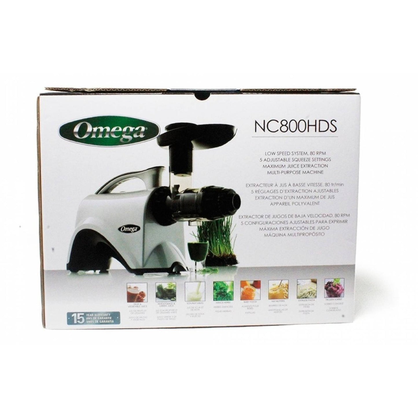 Extractor de Jugo Prensa Fría Centro de Nutrición Omega NC800HDS