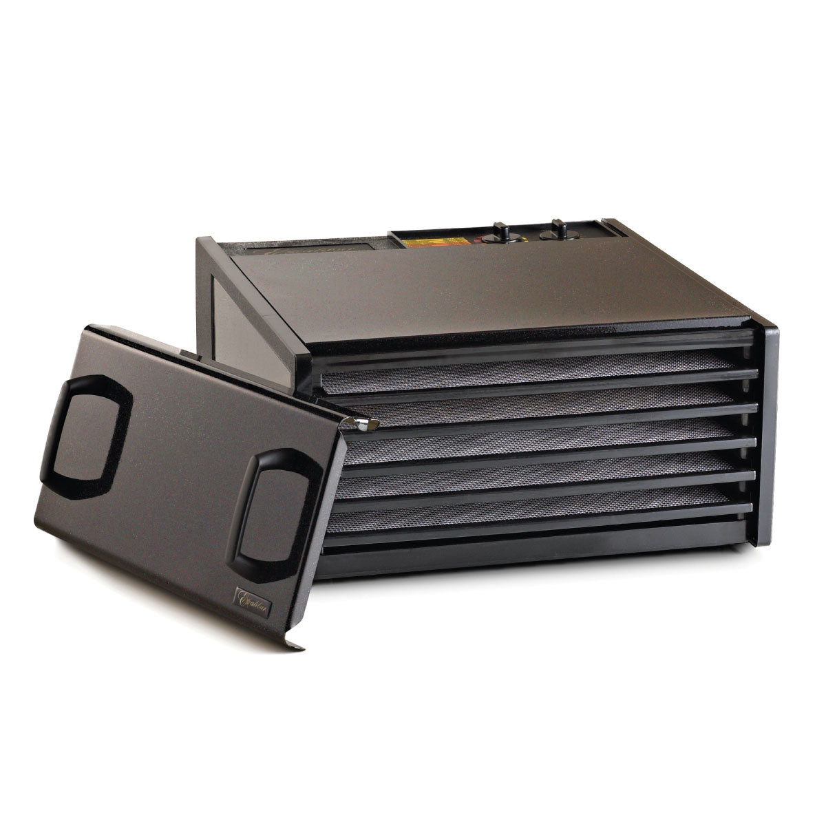 Deshidratador de Alimentos 5 Charolas Acero Inoxidable con Bandejas de Plástico Excalibur D500TB