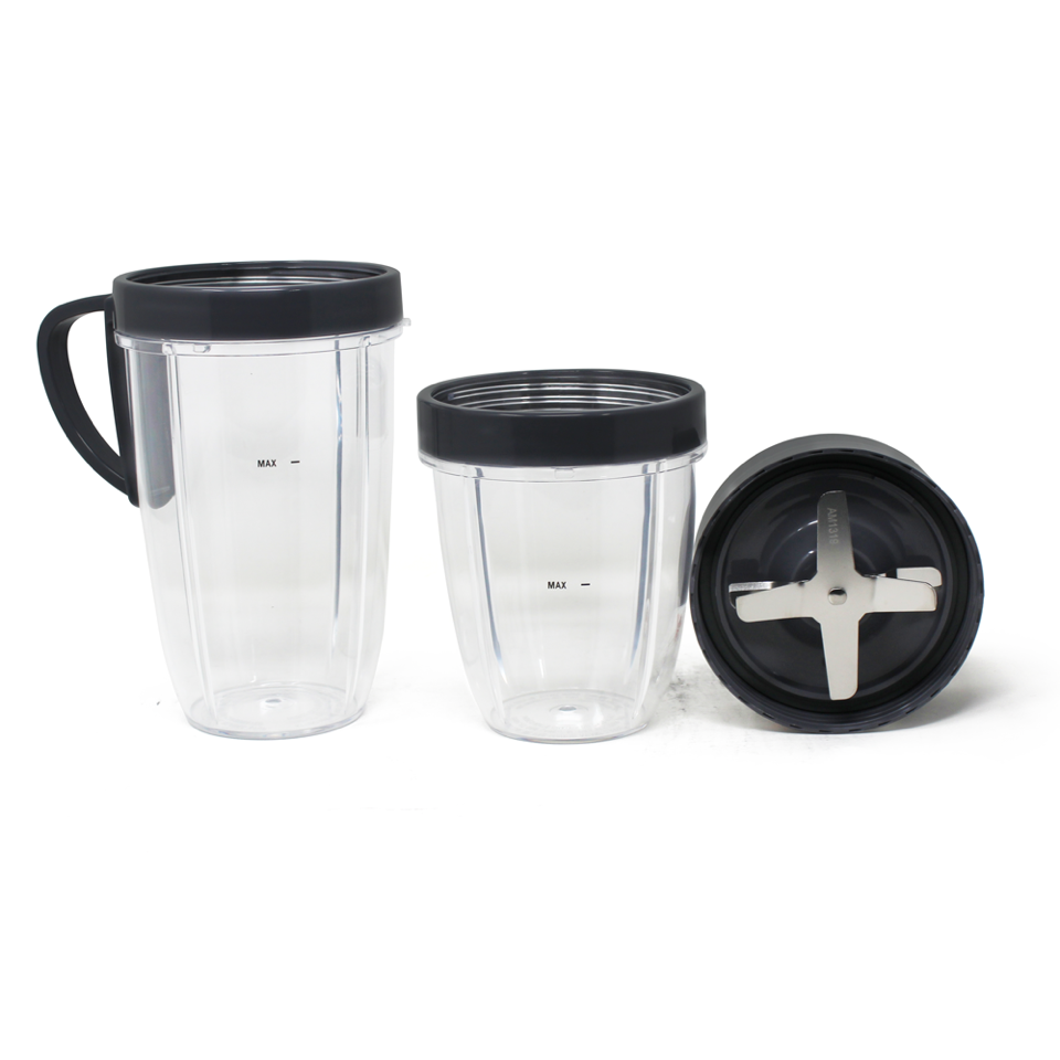 Kit 5 Accesorios Vasos y Aspa para Nutribullet de 600 y 900 Watts 100392
