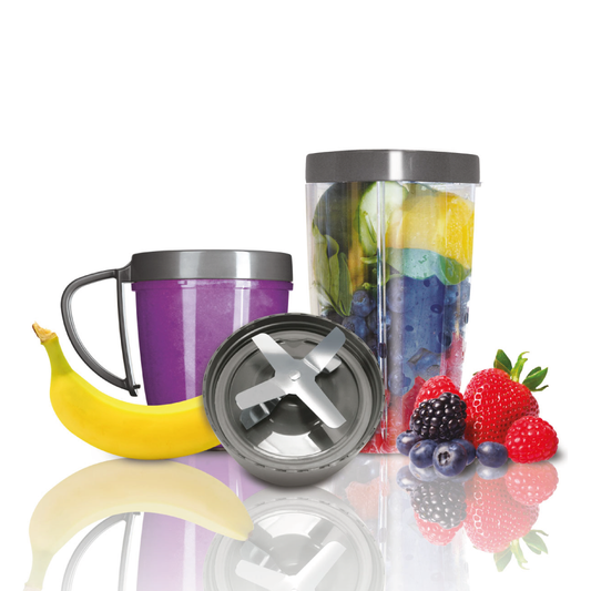 Kit 5 Accesorios Vasos y Aspa para Nutribullet de 600 y 900 Watts 100392