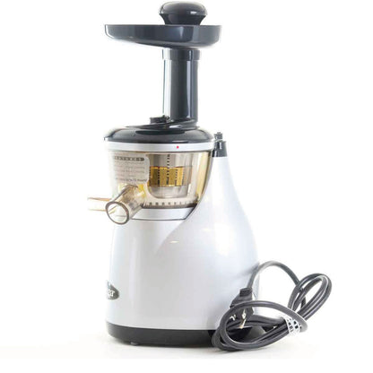 Extractor de Jugo Vertical Prensa Fría Doméstico Plata Omega VRT350X Rempacado